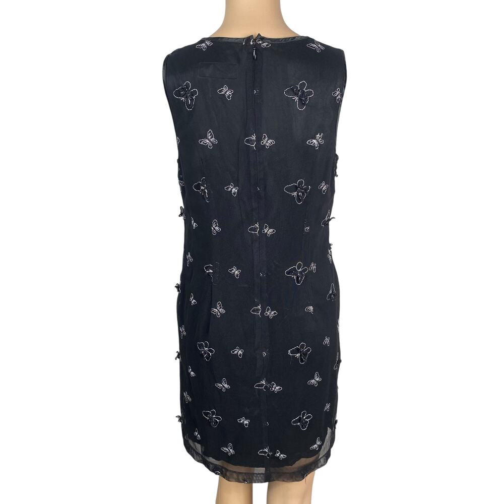 Vintage 90s Classiques Entier 3D Butterfly Mesh Dress SZ 8 90s Whimsigoth Fairy - Picture 6 of 7
